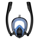 Amphibea Twobas Mask With Double Snorkel Black Blue