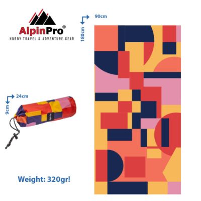 AlpinTec Microfiber Dryfast Paint Shapes II 90x180