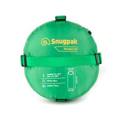 Snugpak Sleeping Bag Nautilus Basecamp WGTE +3°C –2°C Emerald Green