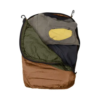Ticket To The Moon Τσαντάκι Travel Cube 6.3L Large Brown Army Green
